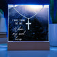 Faith Religious Plaque & Cross Gift Set-[Heartfelt Family Gift]