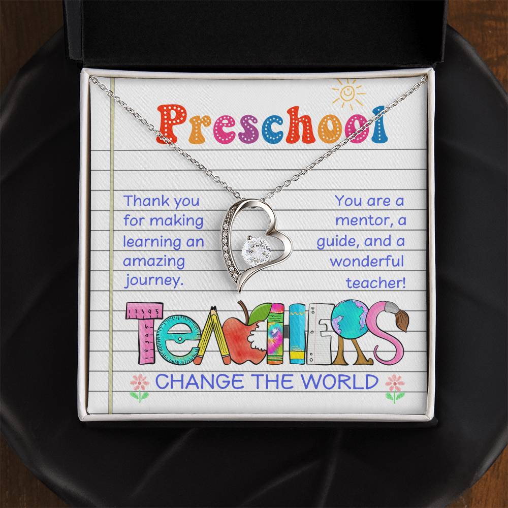 Teacher Thank You Necklace Gift