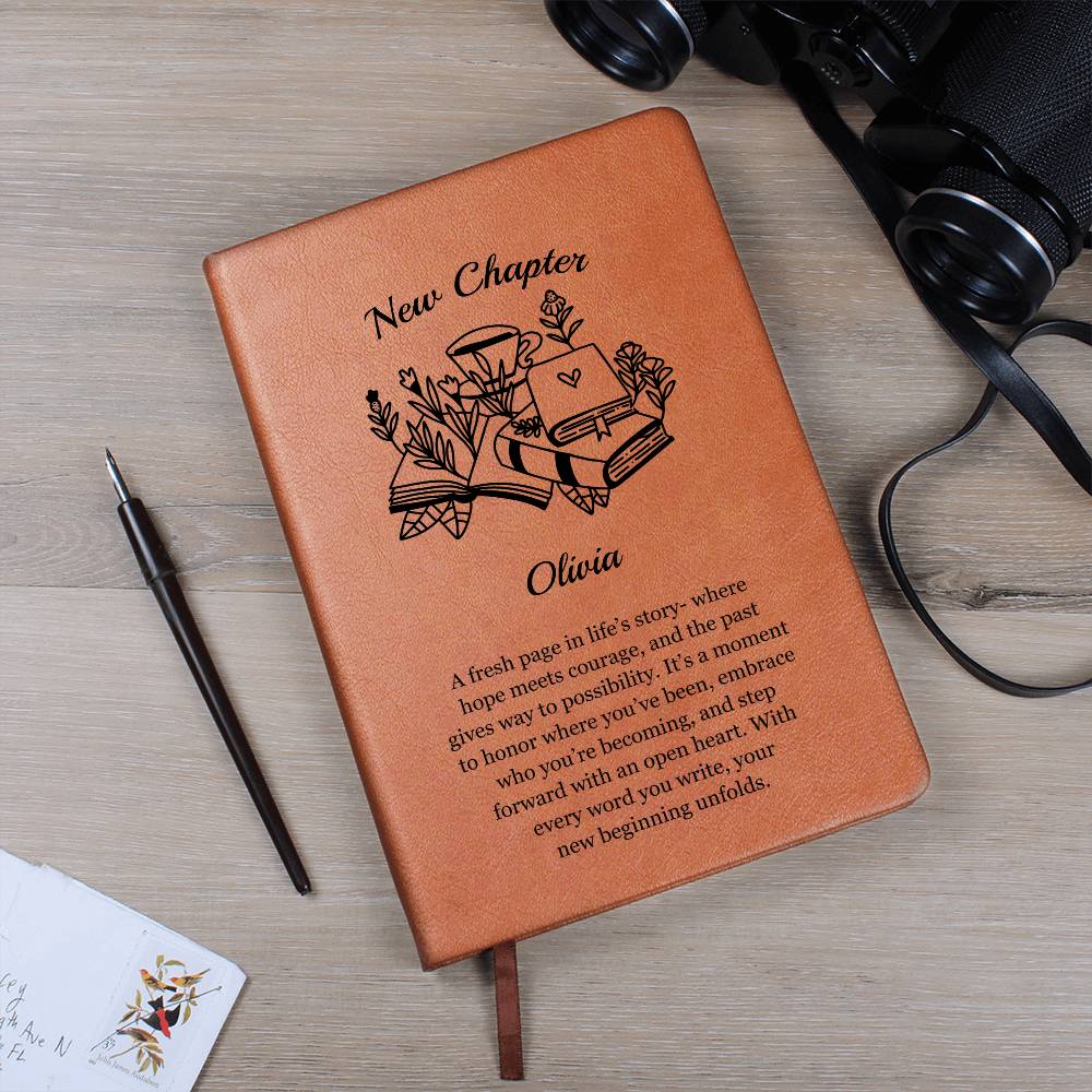 Personalized New Chapter Vegan Leather Journal