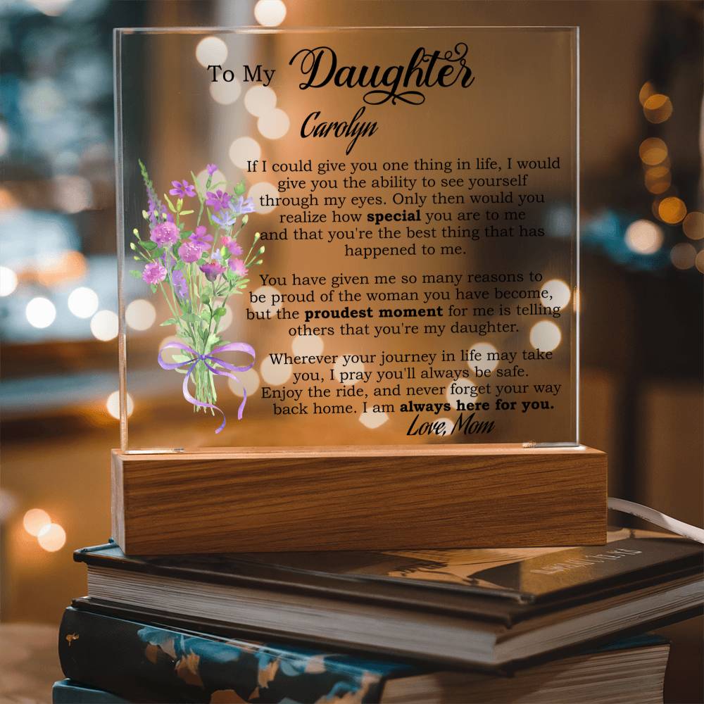 Personalized Daughter Plaque