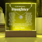 Daughter from Mom Acrylic & Love Knot Necklace Gift Set-[Heartfelt Family Gift]