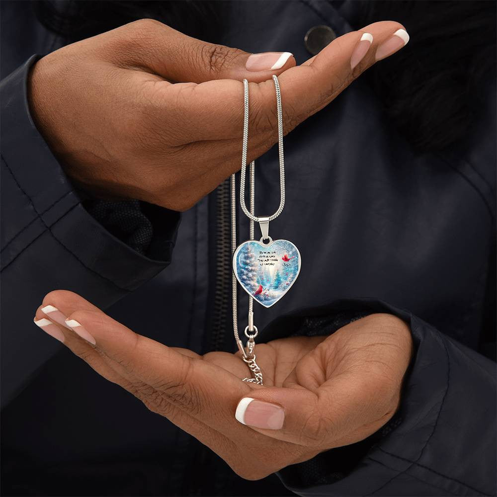 Heart Necklace with Engraving-[Heartfelt Family Gift]