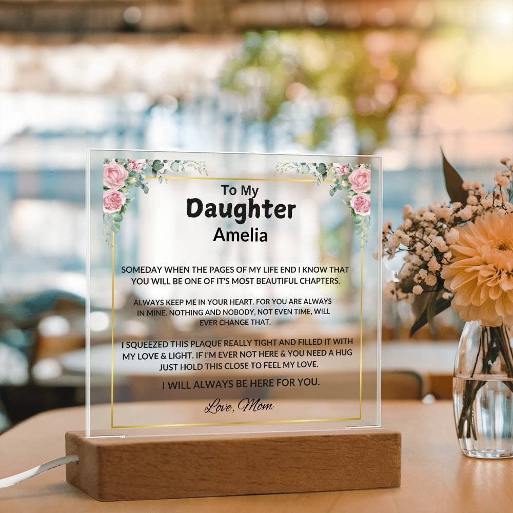 Daughter Plaque Gift-[Heartfelt Family Gift]
