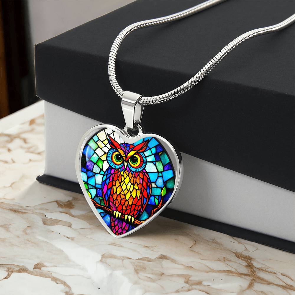 Owl Necklace with Engraving