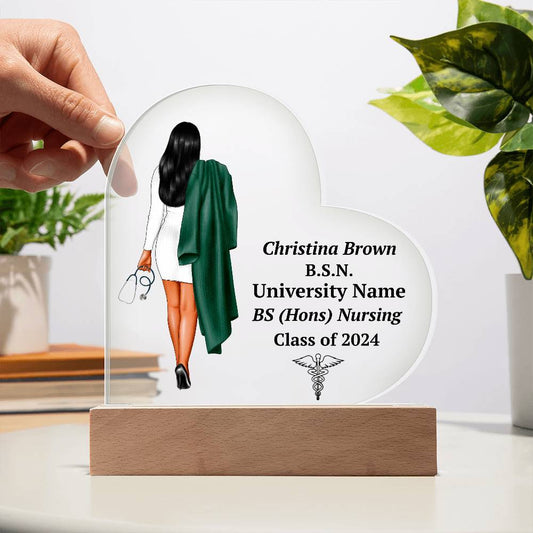 Personalized Nursing Graduation LED Plaque Gift-[Heartfelt Family Gift]