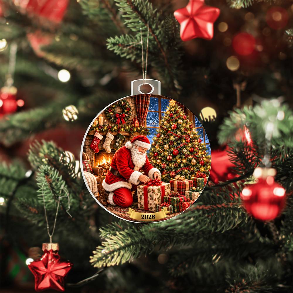 Santa Christmas Ornament