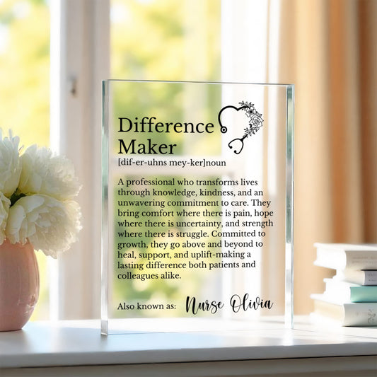 Nurse Appreciation Plaque