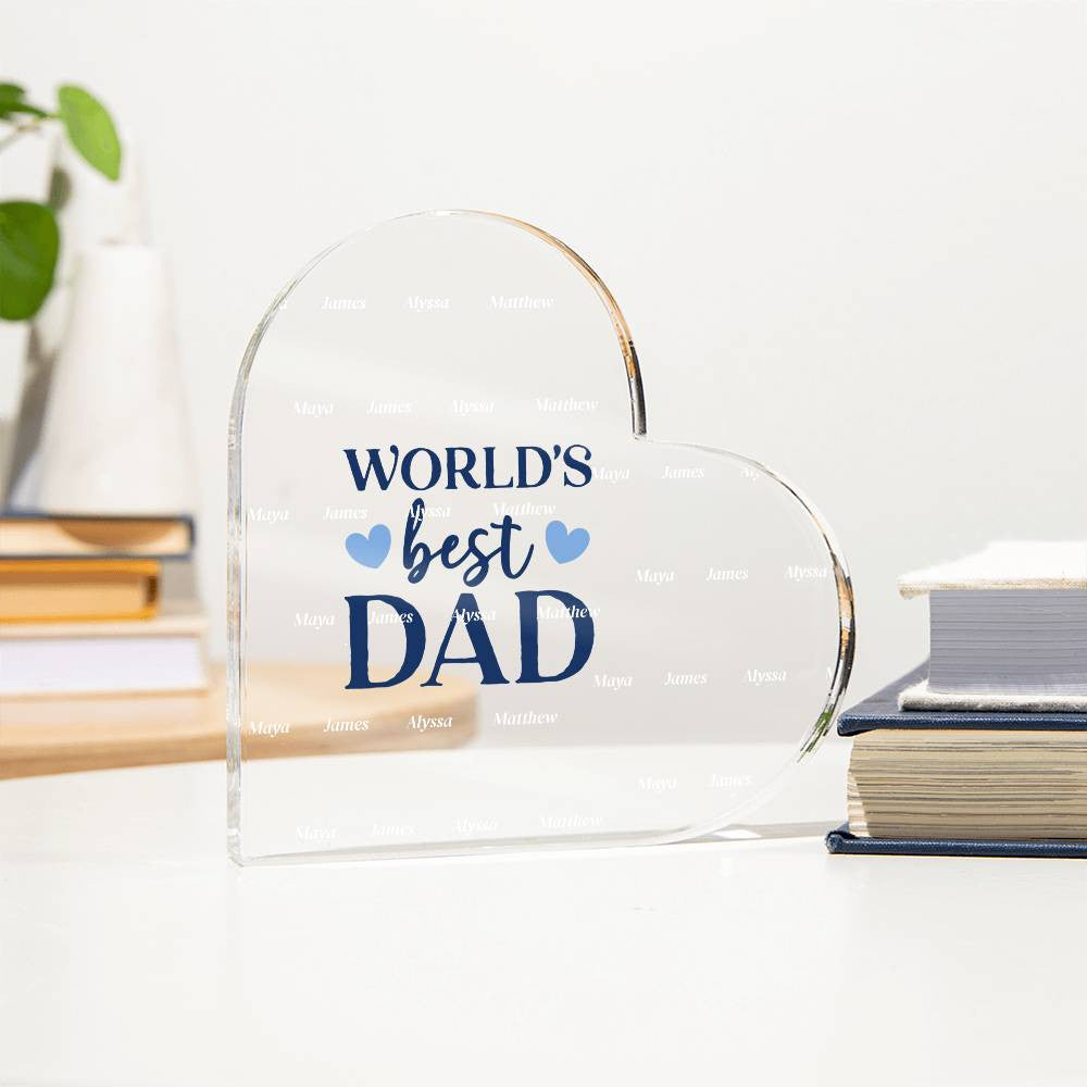 Acrylic Heart Plaque-[Heartfelt Family Gift]