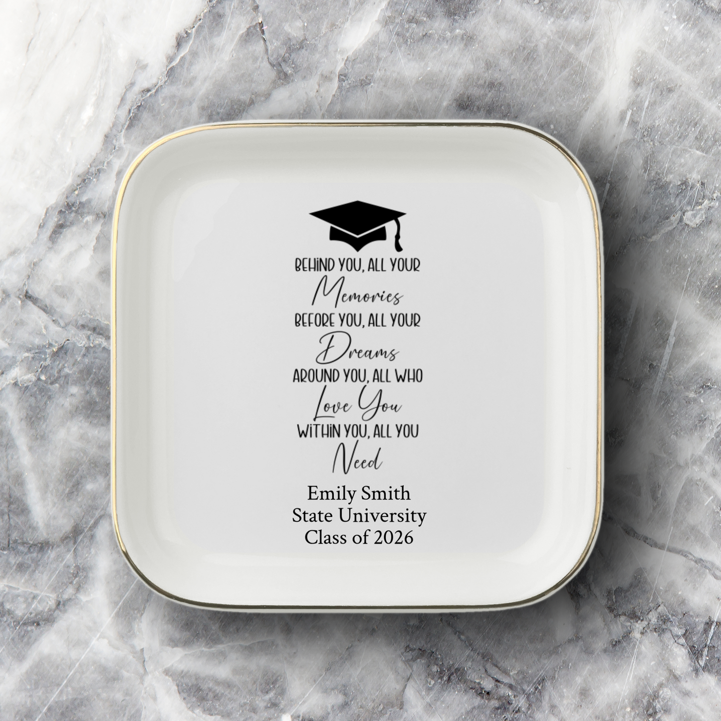 Graduation Jewelry or Trinket Dish