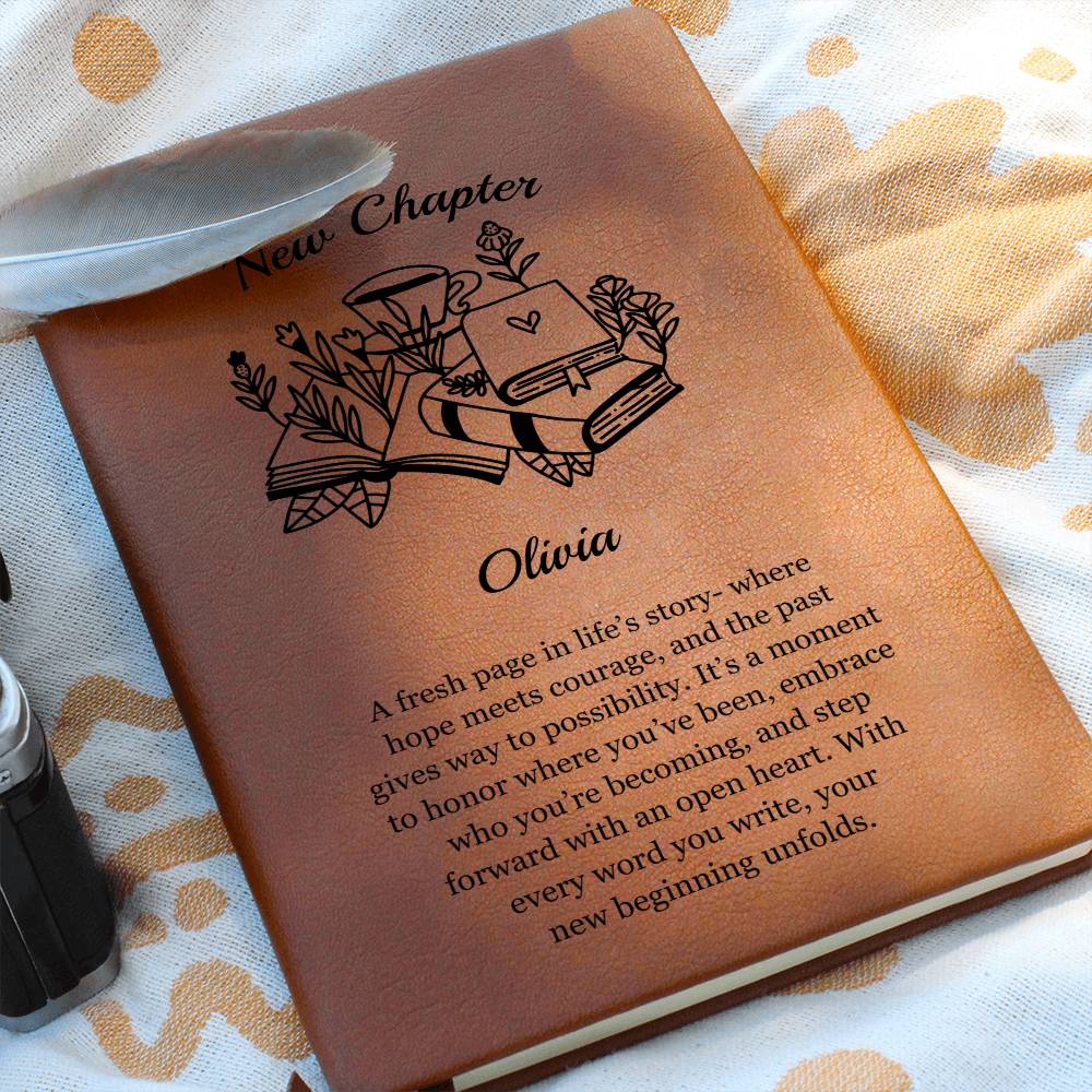 Personalized New Chapter Vegan Leather Journal