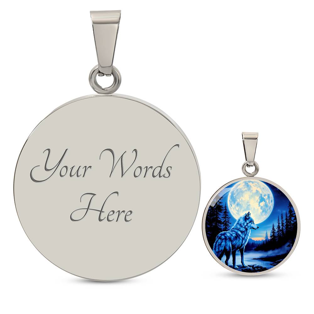 Personalized Winter Wolf Necklace or Bracelet