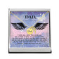 Dad Memorial Necklace Angel Wing Charm-[Heartfelt Family Gift]