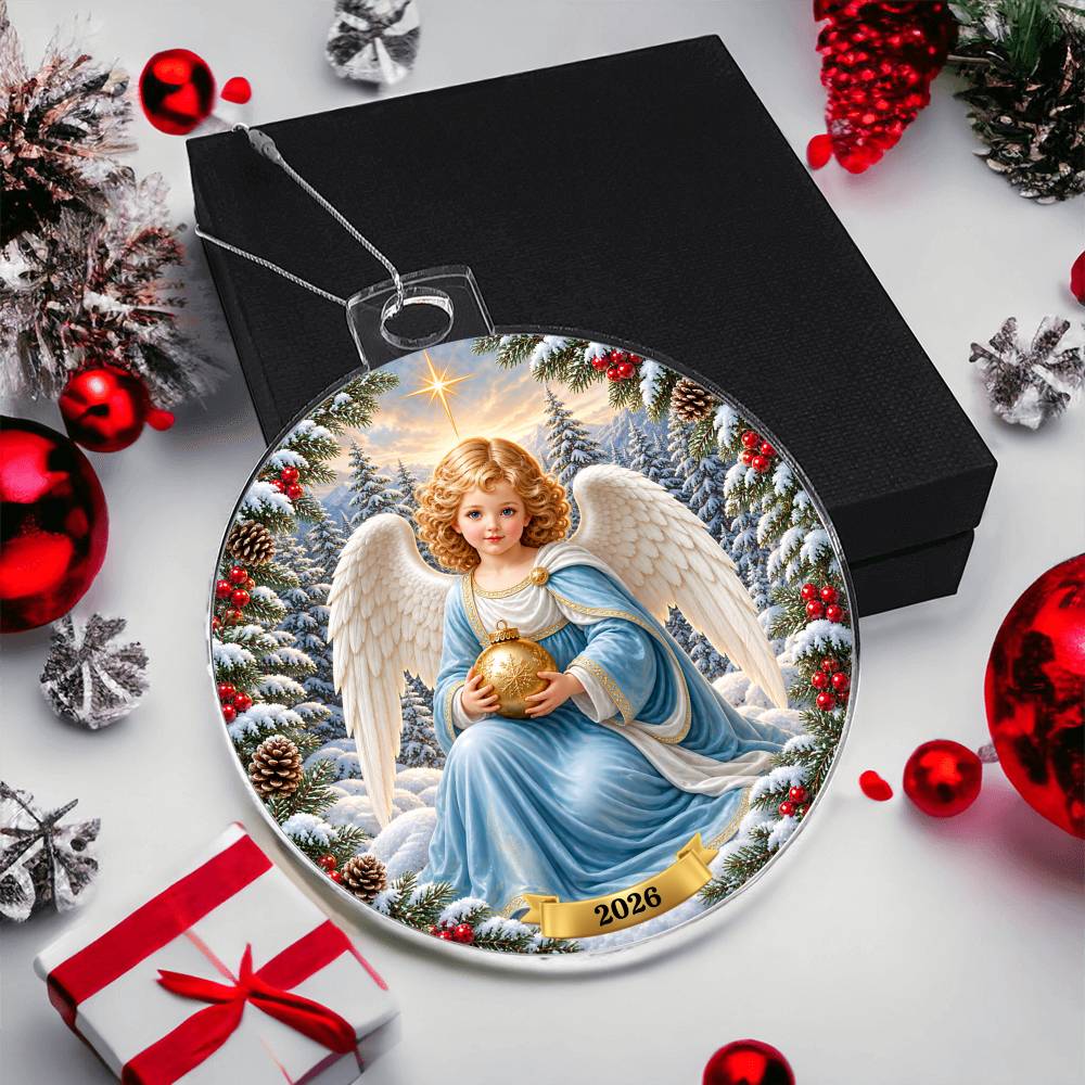 Angel Cherub Christmas Tree Ornament