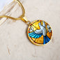 Peace Dove Engraved Necklace in Gold or Silver-[Heartfelt Family Gift]