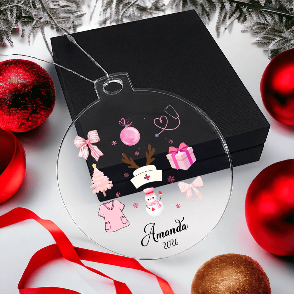 Nurse Acrylic Christmas Ornament