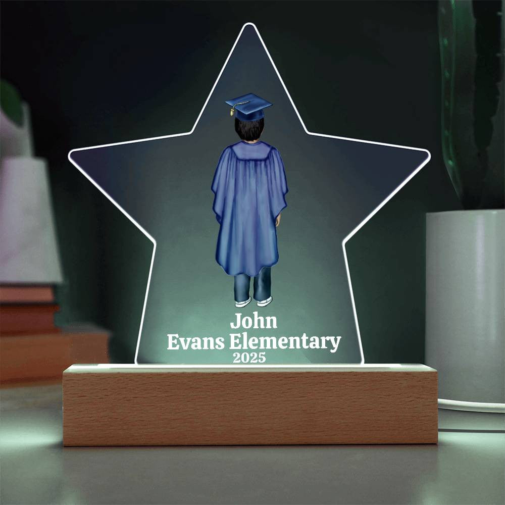 Kindergarten Graduation Star Plaque