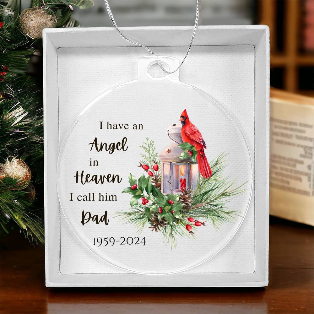Dad Angel Ornament-[Heartfelt Family Gift]