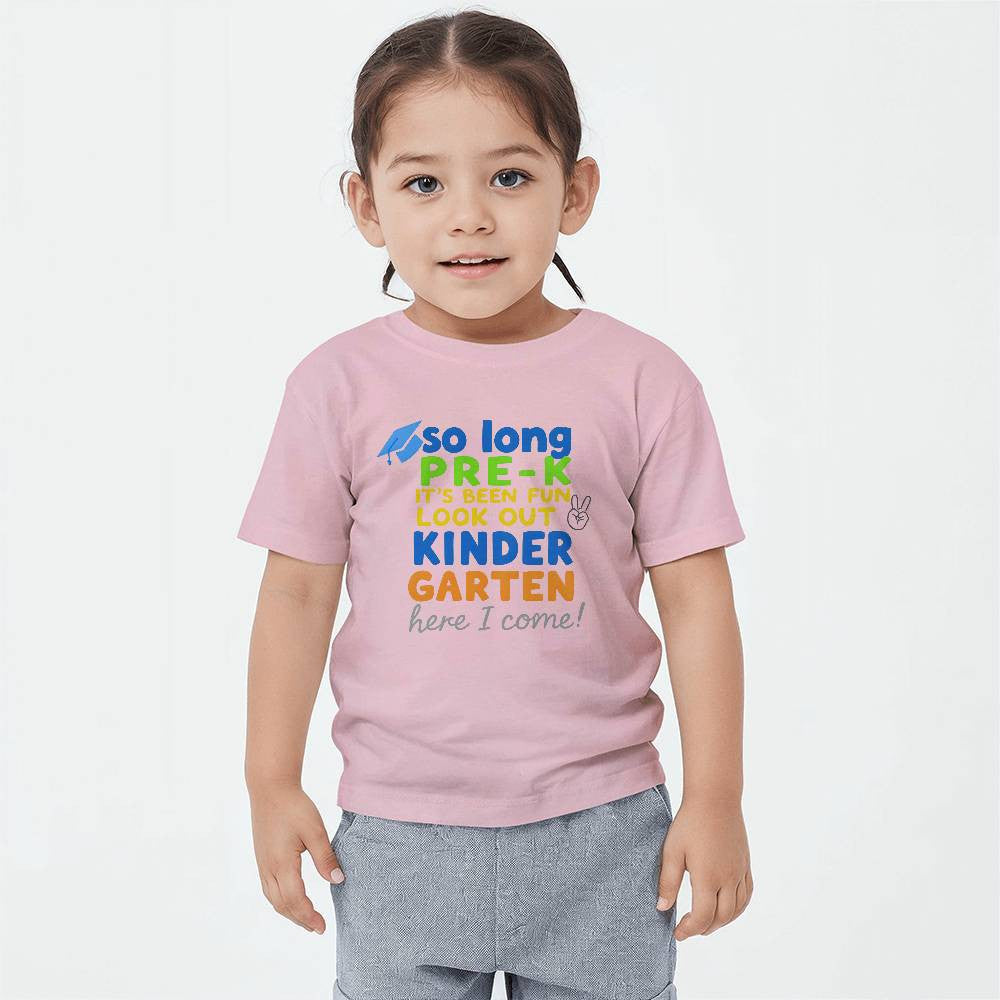 So Long Pre-K Graduation T-shirt for Child-[Heartfelt Family Gift]