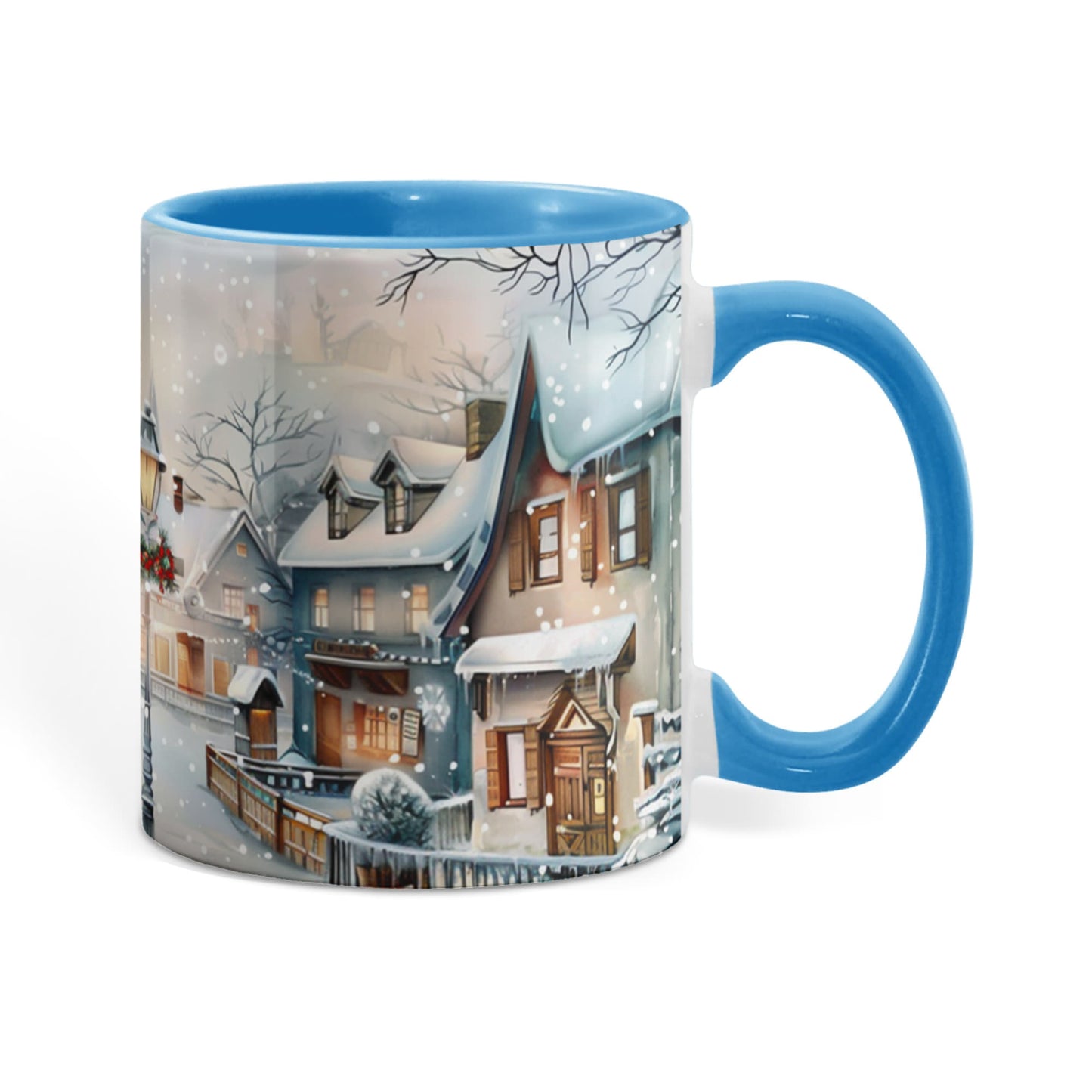 Christmas Winter Wonderland Color Accent Mugs