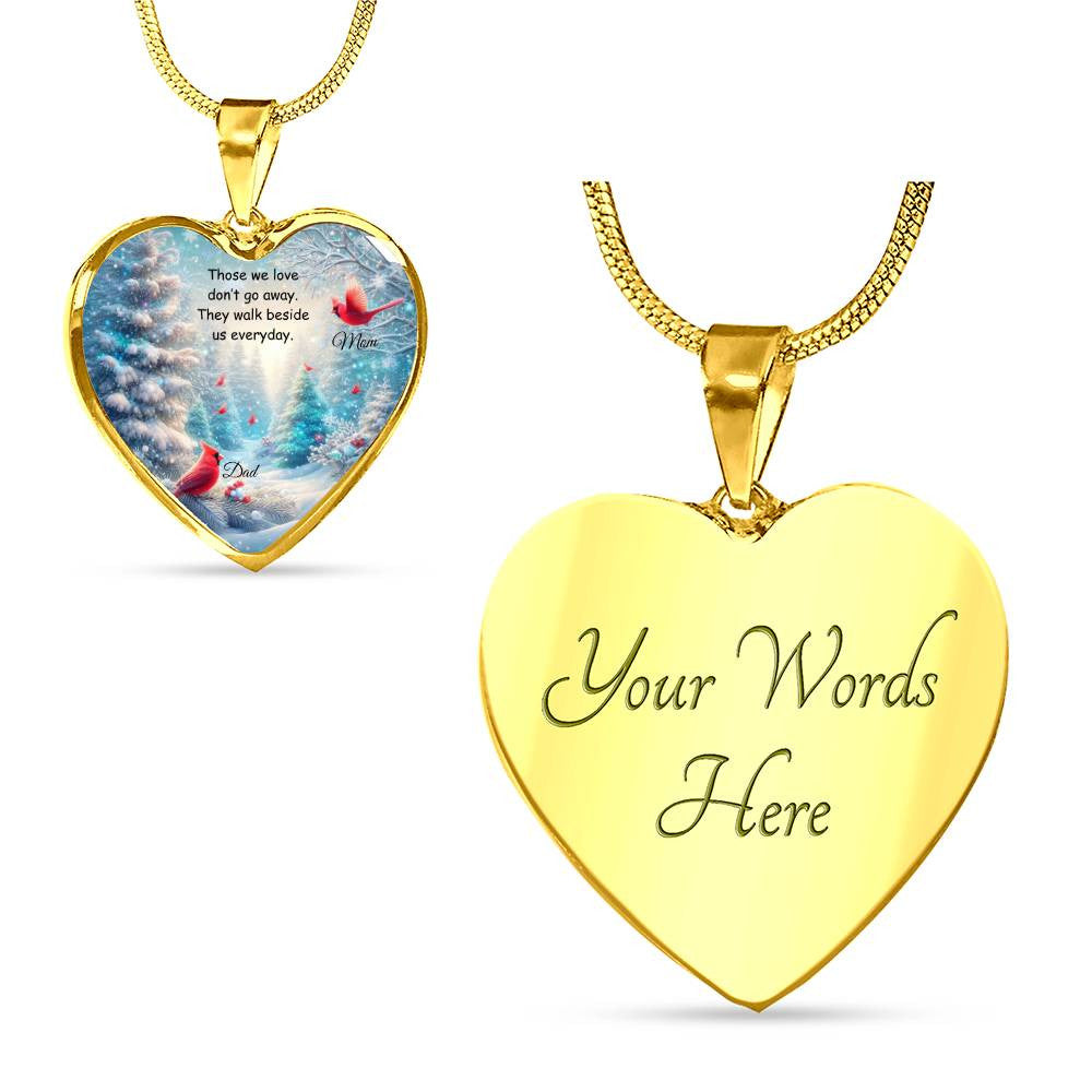 Heart Necklace with Engraving-[Heartfelt Family Gift]