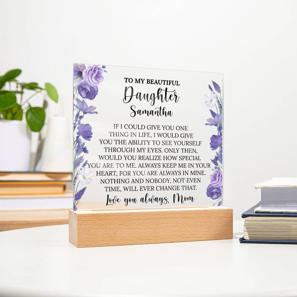Personalized Daughter Acrylic Plaque