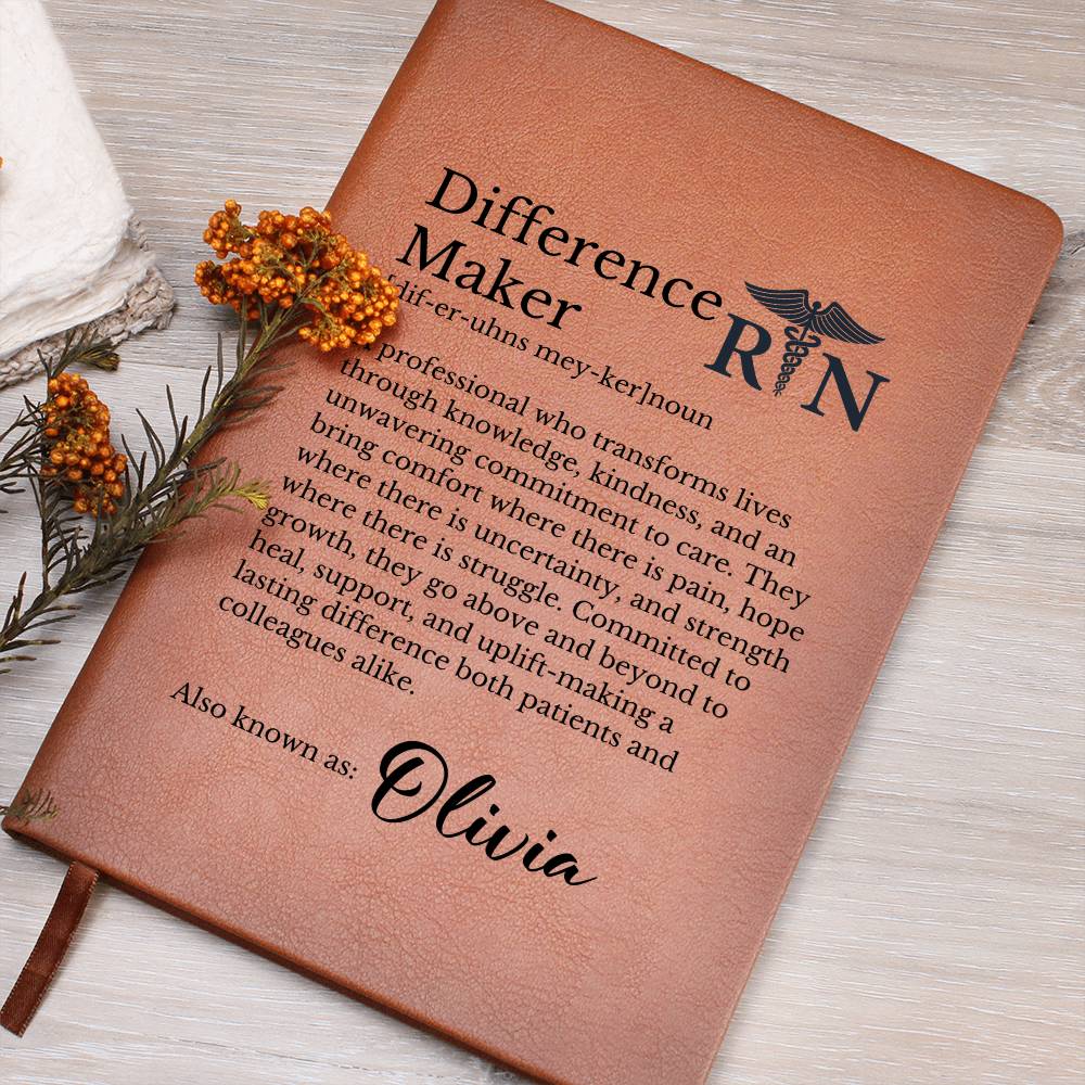 Difference Maker Journal for RN Nurse