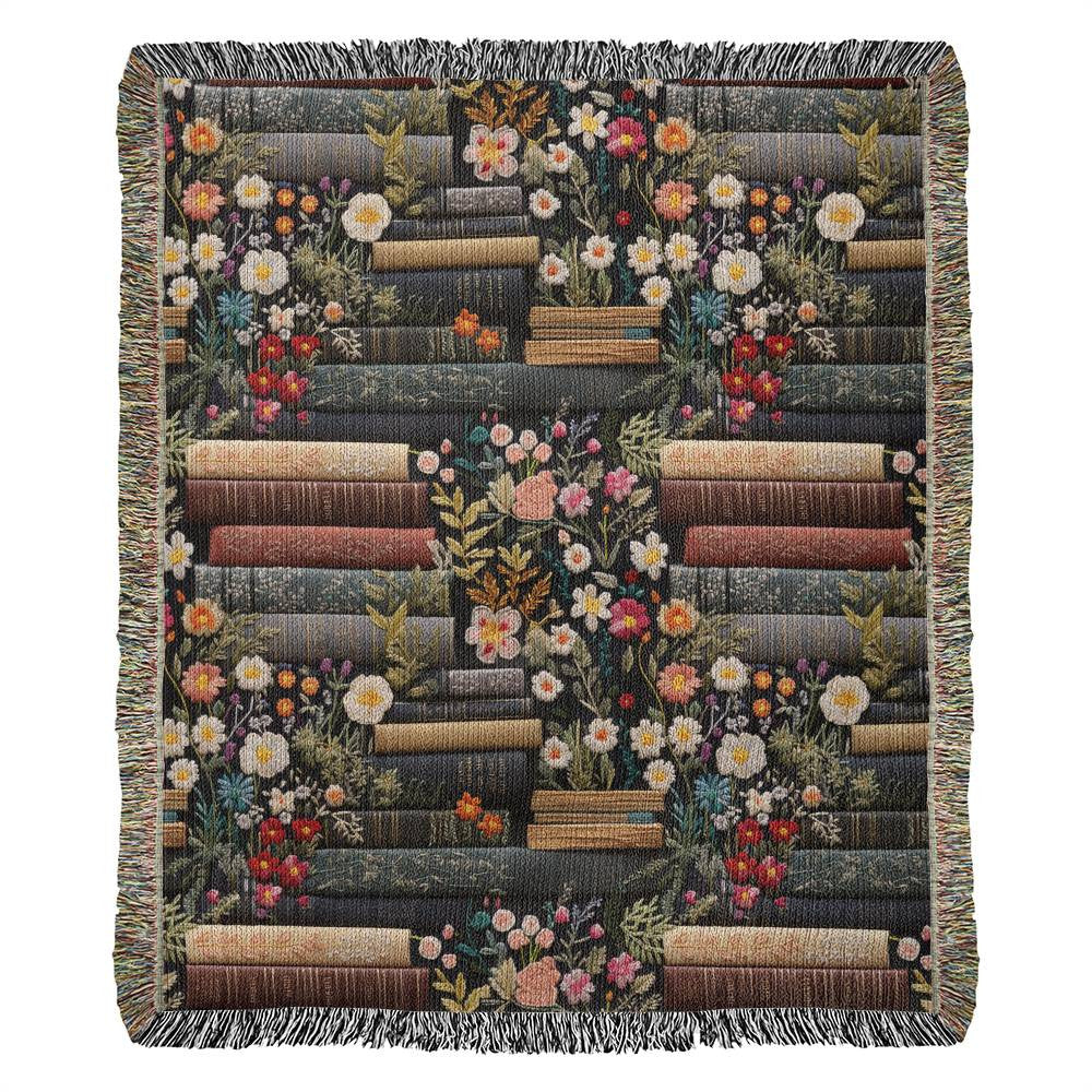 Book Lover Woven Blanket Reading Gift-[Heartfelt Family Gift]