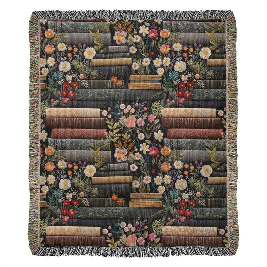 Book Lover Woven Blanket Reading Gift-[Heartfelt Family Gift]