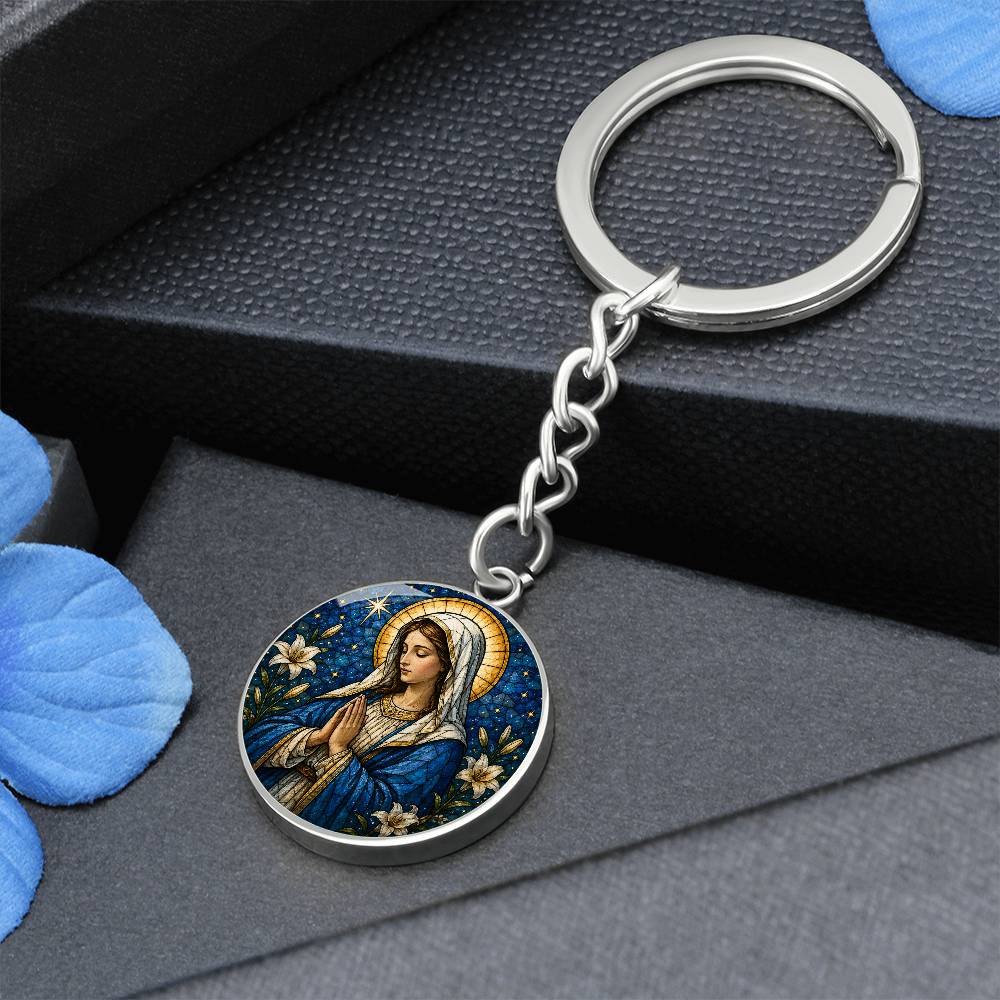 Personalized Virgin Mary Necklace