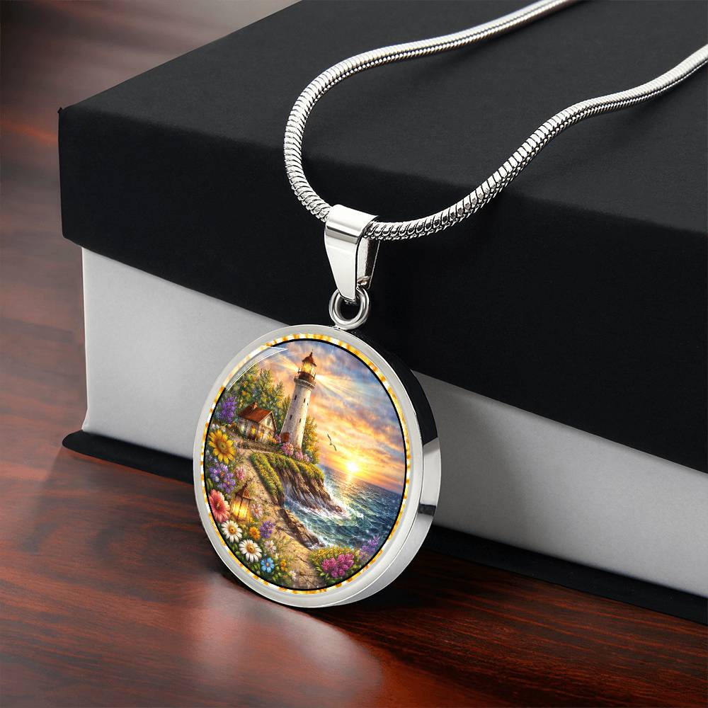 Lighthouse Personalized Engraved Necklace Bracelet or Keychain