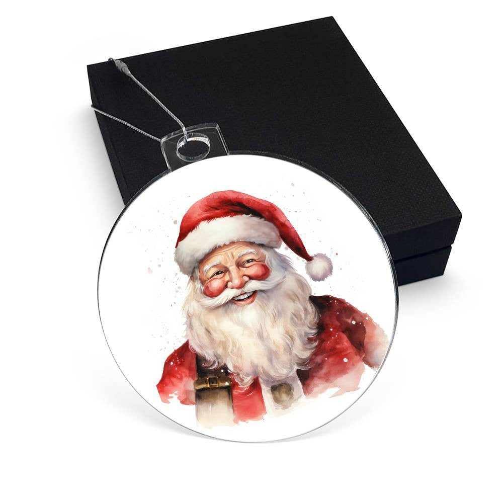Santa Acrylic Christmas Ornament-[Heartfelt Family Gift]