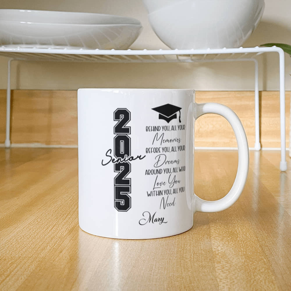 Class of 2025 Graduation White Ceramic Mug-[Heartfelt Family Gift]