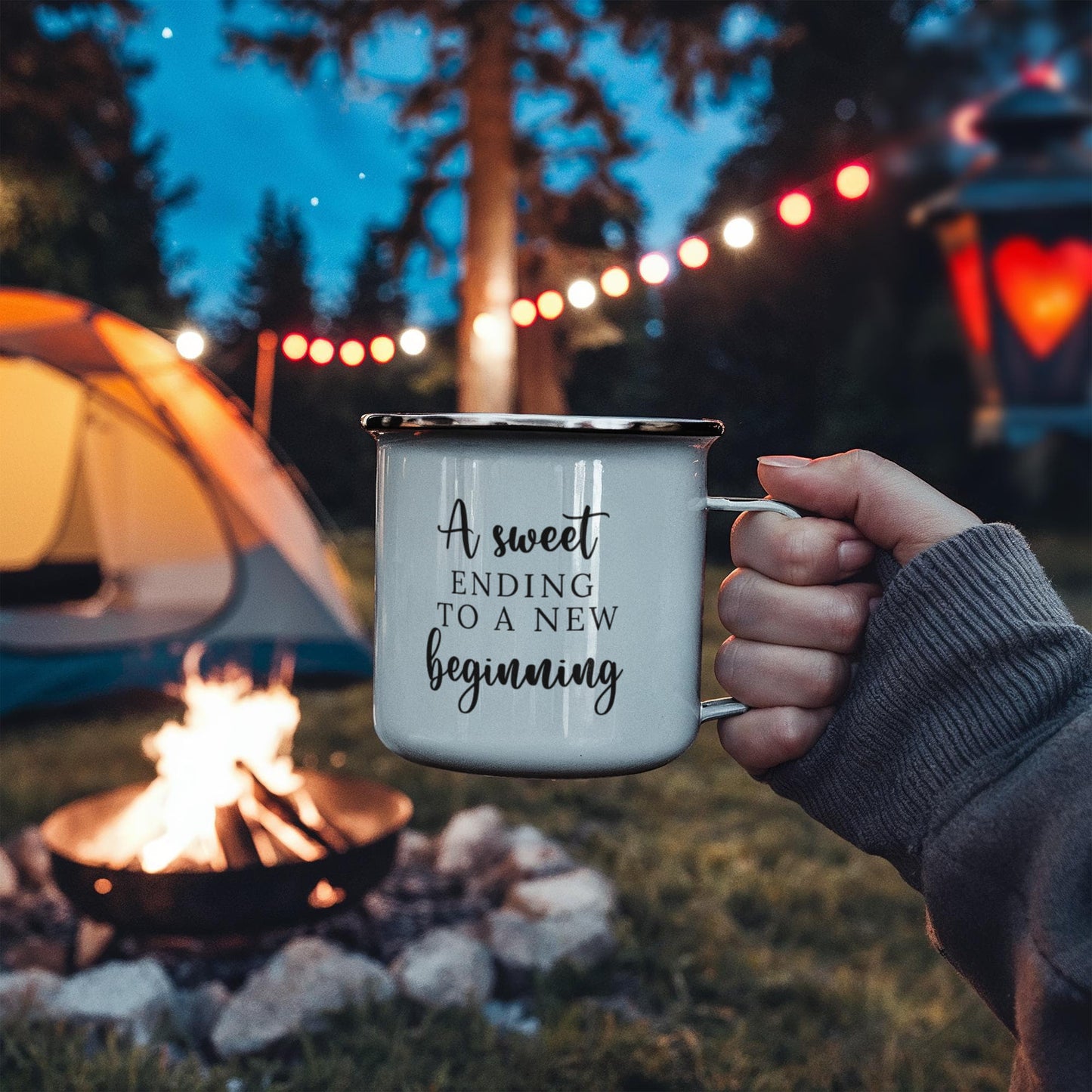 Personalized Graduation 12oz Enamel Camping Mug-[Heartfelt Family Gift]