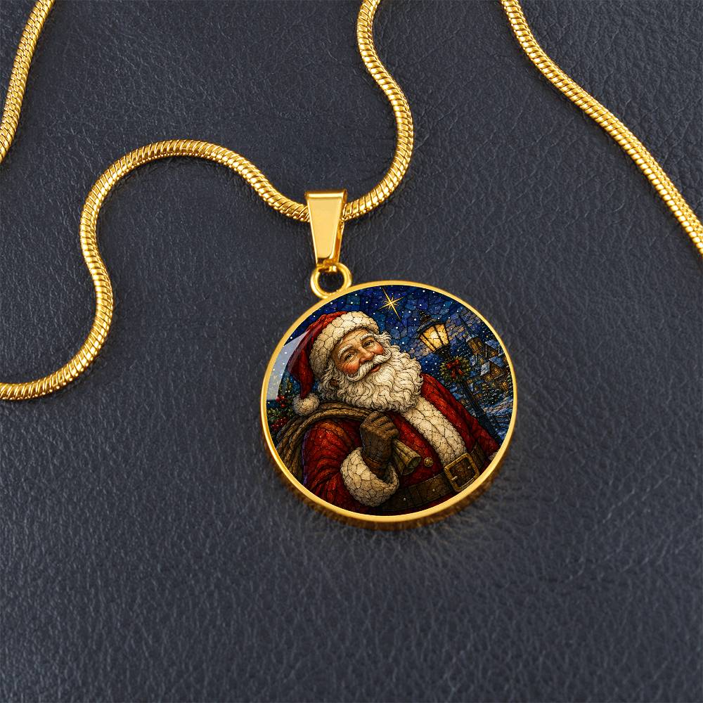 Personalized Santa Engraved Necklace