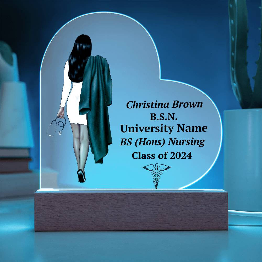 Personalized Nursing Graduation LED Plaque Gift-[Heartfelt Family Gift]
