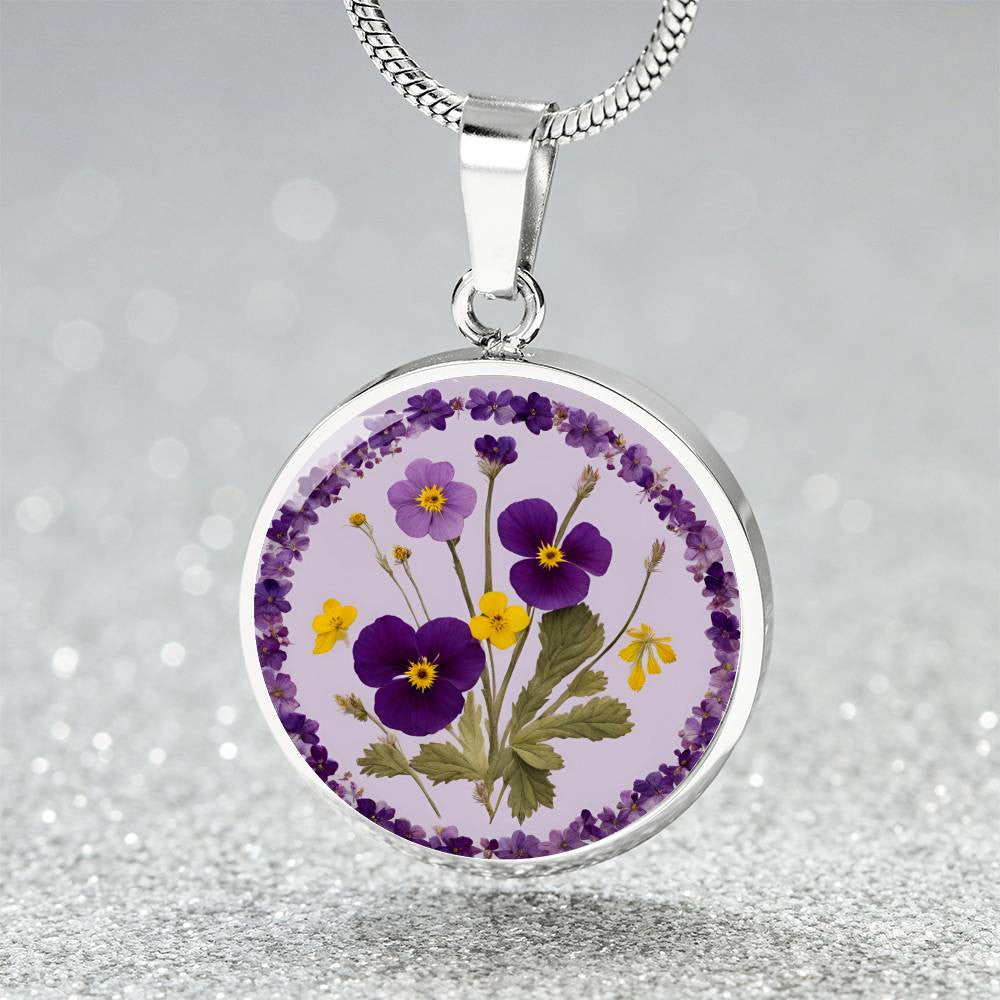 February Birth Flowers Violet Primrose-[Heartfelt Family Gift]