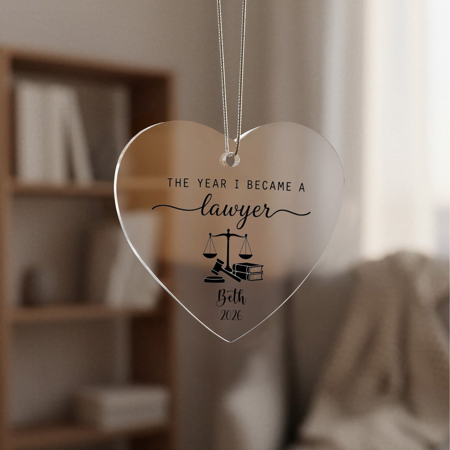 1st Christmas As A Lawyer Ornament