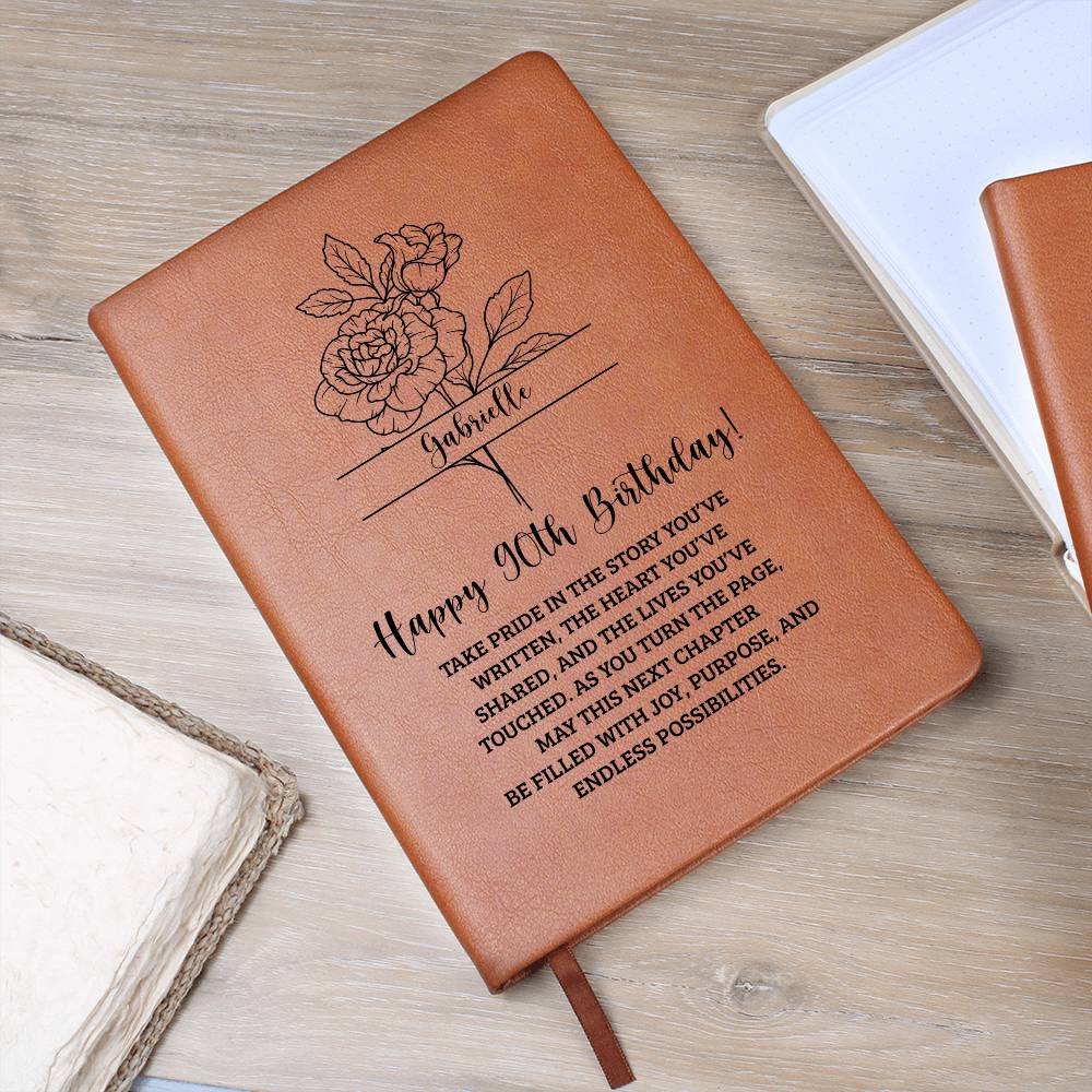 90th Birthday Birth Flower Journal