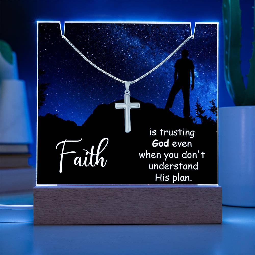 Religious Plaque & Cross Gift Set-[Heartfelt Family Gift]