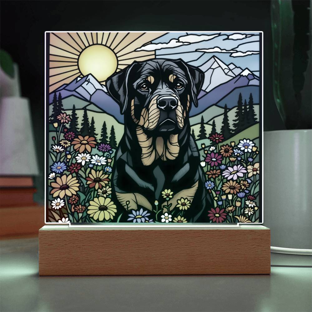 English Retriever Dog Lighted Plaque