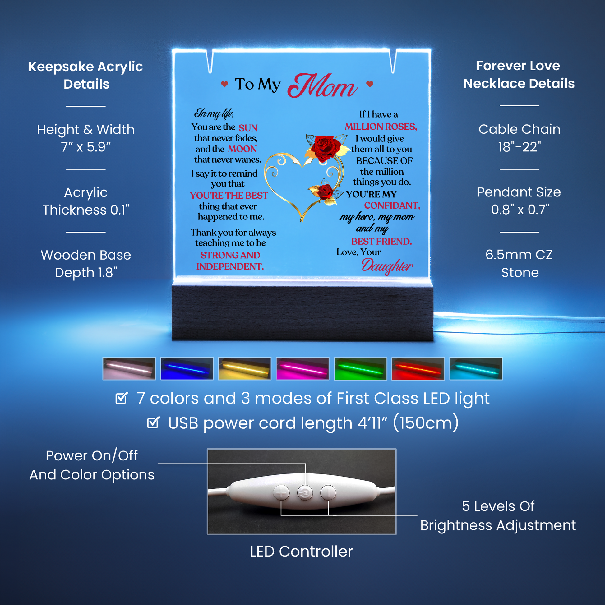 Keepsake Acrylic Bundle (Alluring Beauty)-[Heartfelt Family Gift]