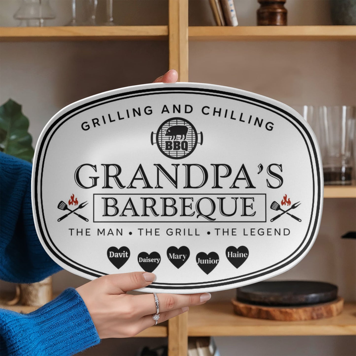 Grandpas Grilling Platter 10”x14” Platter