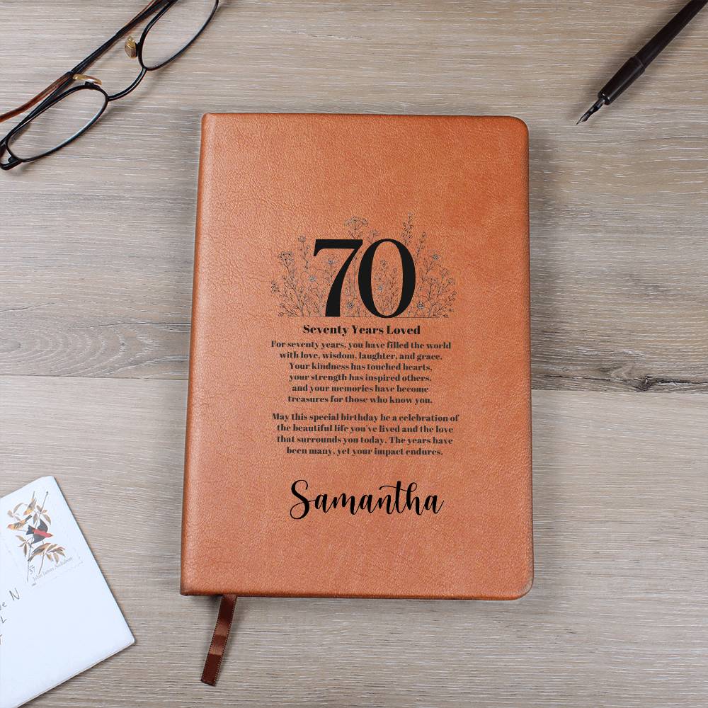 70th Birthday Journal