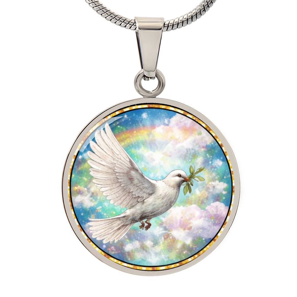 Memorial Dove Personalized Engraved Necklace Bracelet or Keychain