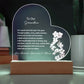 Grandmother LED Heart Plaque from Grandkids
