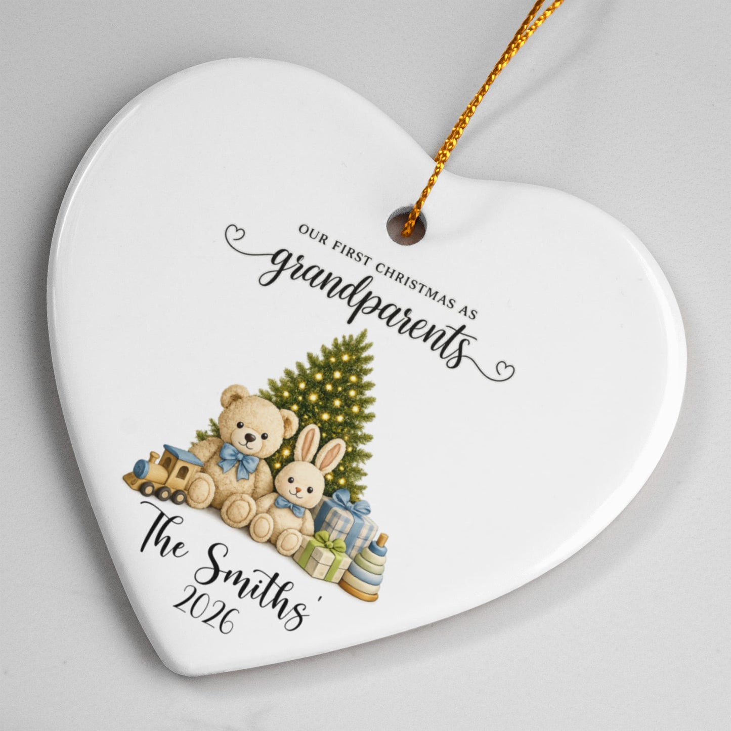 1st Christmas As Grandparents Ornament