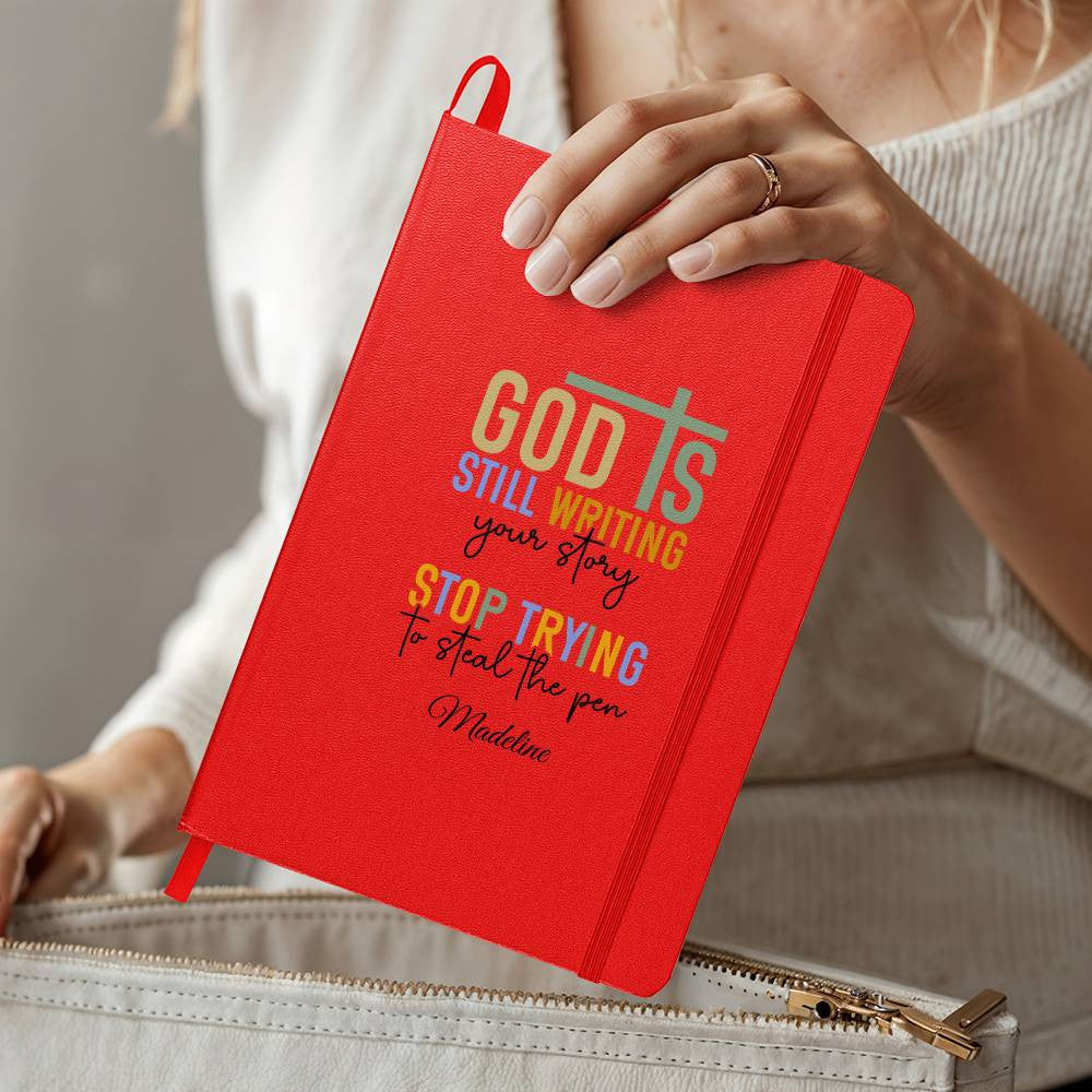 God Is Still Writing You Story Hardover Journal with Pockets