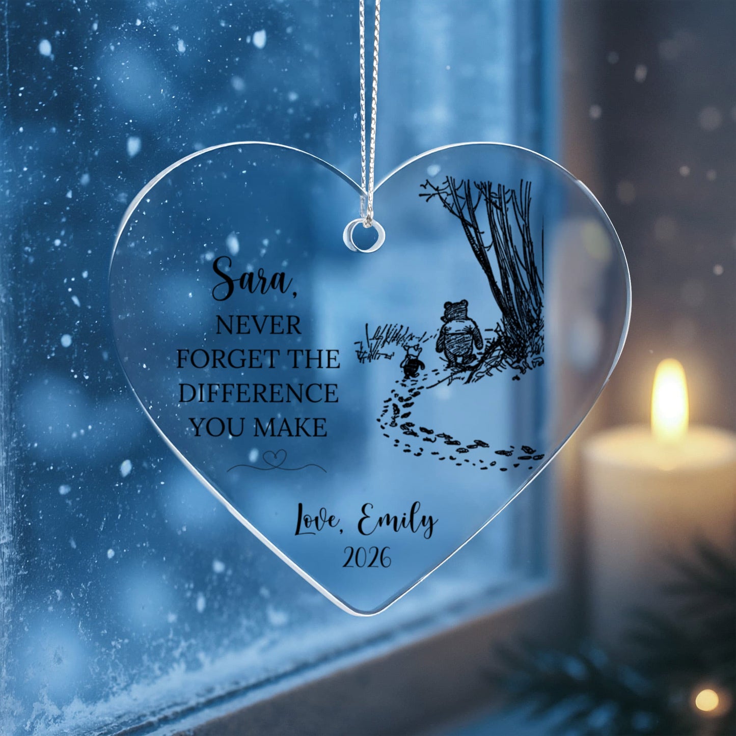 Difference Maker Heart Ornament