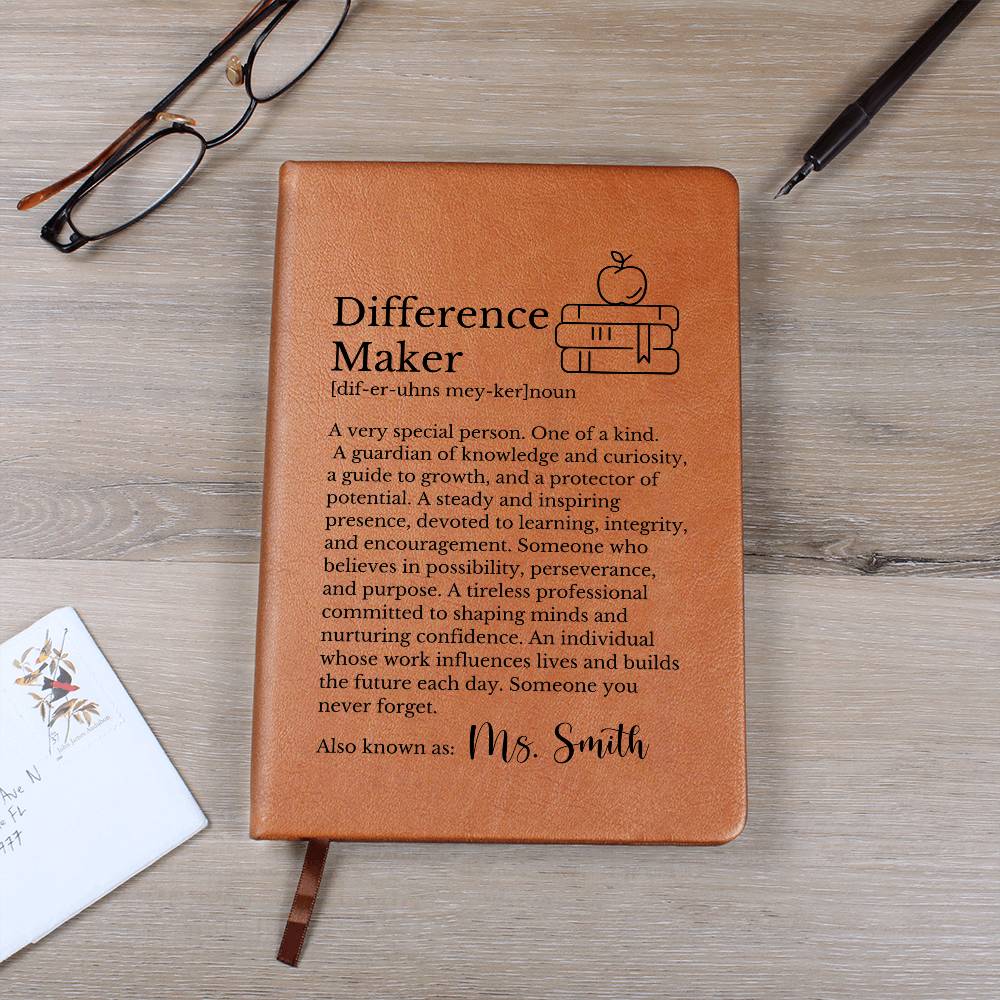 Personalized Difference Maker Journal for Teacher