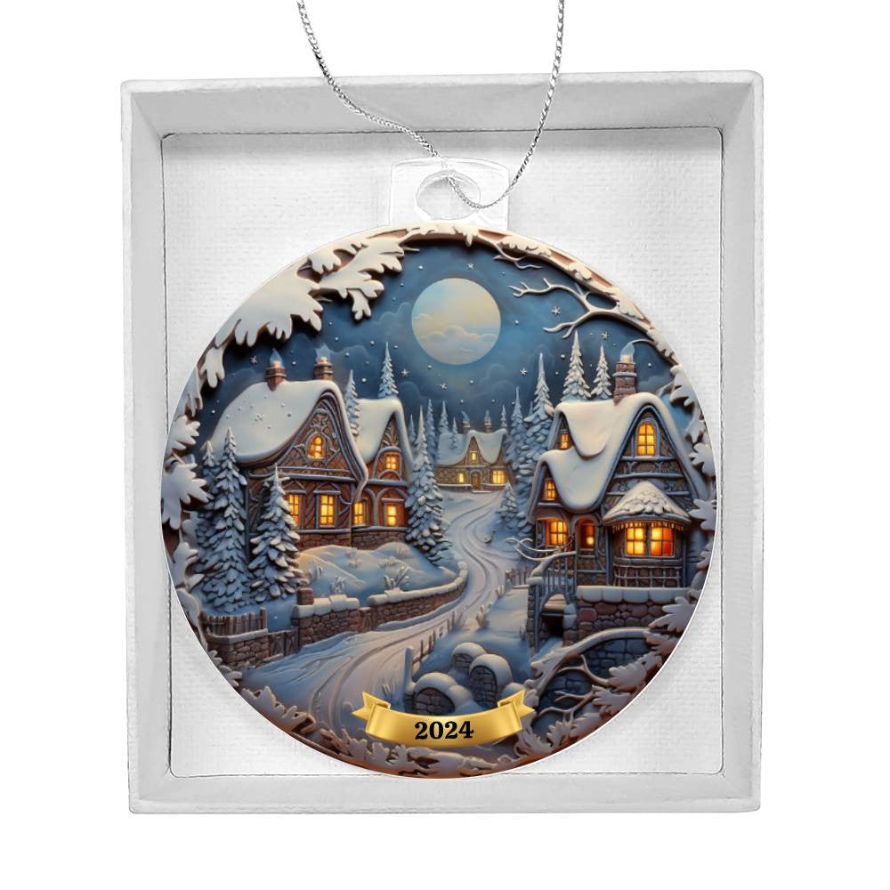 Winter Christmas Tree Ornament-[Heartfelt Family Gift]